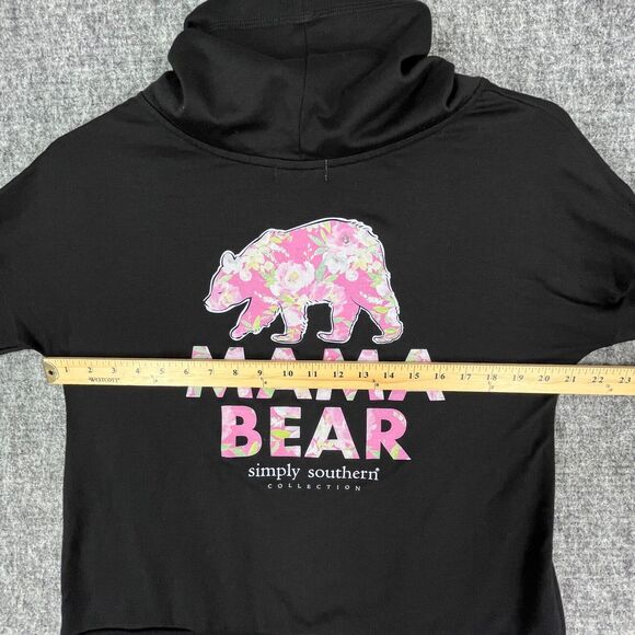 Simply Southern Sweater Womens M Funnel Cowl Neck Pullover Mama Bear Outdoors - Picture 7 of 10